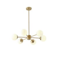 ΦΩΤΙΣΤΙΚΟ ΚΡΕΜΑΣΤΟ 6XΕ27 720X730mm ΛΕΥΚΟ ARTE ILLUMINA ORBA