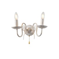 ΑΠΛΙΚΑ ΤΟΙΧΟΥ ΜΕΤΑΛΛΙΚΗ 2XE14 Max15w 210X300mm ΔΙΑΦΑΝΕΣ ΓΥΑΛΙ ARTE ILLUMINA DUKE