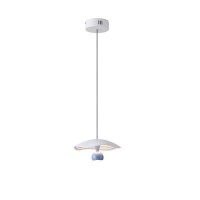ΦΩΤΙΣΤΙΚΟ ΚΡΕΜΑΣΤΟ ΑΛΟΥΜΙΝΙΟ  LED 8W 3000Κ 400Lm Φ230mm ΜΠΛΕ ARTE ILLUMINA ENIGMA
