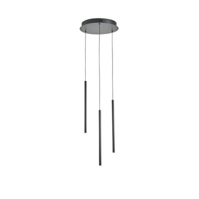 ΦΩΤΙΣΤΙΚΟ ΚΡΕΜΑΣΤΟ ΑΛΟΥΜΙΝΙΟ LED 6W 3000K 600Lm Φ300X1500mm ΜΑΥΡΟ ARTE ILLUMINA CASCADE
