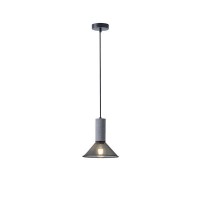 ΦΩΤΙΣΤΙΚΟ ΚΡΕΜΑΣΤΟ TΣΙΜΕΝΤΟ-ΜΕΤΑΛΛΟ 1xΕ27 Max15w 120X120X260mm ΜΑΥΡΟ ARTE ILLUMINA SCOURO
