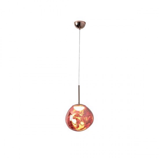 ΦΩΤΙΣΤΙΚΟ ΚΡΕΜΑΣΤΟ ΣΤΡΟΓΓΥΛΟ LED 6W 3000K 600Lm Φ30 ΡΟΖ ΧΡΥΣΟ ARTE ILLUMINA PICADILLY