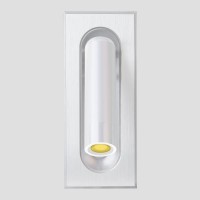 ΑΠΛΙΚΑ ΤΟΙΧΟΥ ΑΛΟΥΜΙΝΙΟΥ ΧΩΝΕΥΤΗ LED 3W 3000Κ Α170 ΛΕΥΚΗ ARTE ILLUMINA