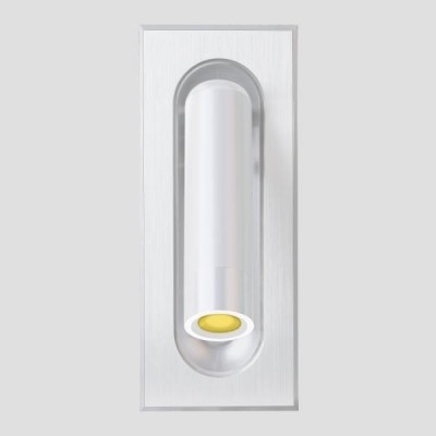 ΑΠΛΙΚΑ ΤΟΙΧΟΥ ΑΛΟΥΜΙΝΙΟΥ ΧΩΝΕΥΤΗ LED 3W 3000Κ Α170 ΛΕΥΚΗ ARTE ILLUMINA