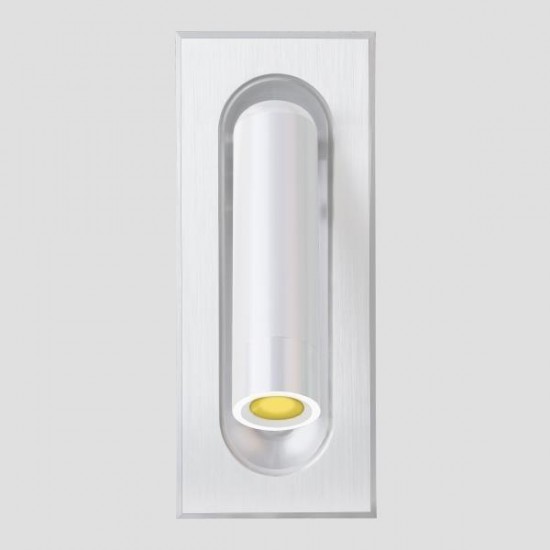 ΑΠΛΙΚΑ ΤΟΙΧΟΥ ΑΛΟΥΜΙΝΙΟΥ ΧΩΝΕΥΤΗ LED 3W 3000Κ Α170 ΛΕΥΚΗ ARTE ILLUMINA