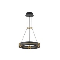 ΦΩΤΙΣΤΙΚΟ ΚΡΕΜΑΣΤΟ ΑΛΟΥΜΙΝΙΟ LED 21W 3000K 2100Lm 420X1200mm ΜΑΥΡΟ-ΧΡΥΣΟ  ARTE ILLUMINA LUIS