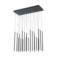 ΦΩΤΙΣΤΙΚΟ ΚΡΕΜΑΣΤΟ ΑΛΟΥΜΙΝΙΟ LED 47W 3000K 4700Lm 940X1500mm ΜΑΥΡΟ ARTE ILLUMINA CASCADE