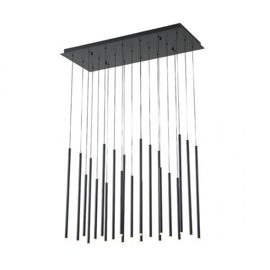 ΦΩΤΙΣΤΙΚΟ ΚΡΕΜΑΣΤΟ ΑΛΟΥΜΙΝΙΟ LED 47W 3000K 4700Lm 940X1500mm ΜΑΥΡΟ ARTE ILLUMINA CASCADE