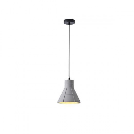 ΦΩΤΙΣΤΙΚΟ ΚΡΕΜΑΣΤΟ ΤΣΙΜΕΝΤΟ 1xΕ27 Max15w 200X200X210mm ΓΚΡΙ  ARTE ILLUMINA ARME