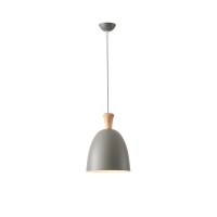 ΦΩΤΙΣΤΙΚΟ ΚΡΕΜΑΣΤΟ ΜΕΤΑΛΛΟ  1XΕ27 MAX 15W 230X230mm ΓΚΡΙ ARTE ILLUMINA SIMPLO