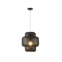 ΦΩΤΙΣΤΙΚΟ ΚΡΕΜΑΣΤΟ BAMBOO 1XE27 Max15w 310X310X1480mm ΜΑΥΡΟ ARTE ILLUMINA AVRA