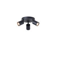 ΣΠΟΤ ΜΕΤΑΛΛΙΚΟ 3ΦΩΤΟ 3XGU10 Max 7W  Φ180X135mm  ΜΑΥΡΟ ARTE ILLUMINA OLYMP