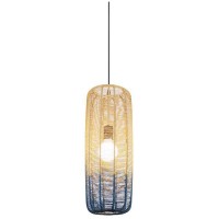 ΦΩΤΙΣΤΙΚΟ ΚΡΕΜΑΣΤΟ ΜΟΝΟΦΩΤΟ Ε27 D220XH520 RATTAN ΛΕΥΚΟ ΓΑΛΑΖΙΟ ARTE ILLUMINA KAI