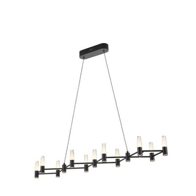 ΦΩΤΙΣΤΙΚΟ ΚΡΕΜΑΣΤΟ ΑΛΟΥΜΙΝΙO LED 58W 3000K 5800Lm 1200X1500mm  ΜΑΥΡΟ-ΧΡΥΣΟ ARTE ILLUMINA VELAS