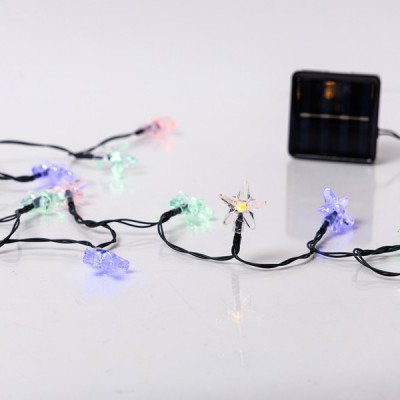 ΣΕΙΡΑ, 60 LED 5mm, ΠΛΑΣΤΙΚΑ ΑΣΤΕΡΙΑ, ΗΛΙΑΚΟ ΣΥΛΛΕΚΤΗ ΜΕ ΑΙΣΘΗΤΗΡΑ ΦΩΤΟΣ, 8 ΠΡΟΓΡΑΜΜΑΤΑ, ΠΡΑΣΙΝΟ PVC ΚΑΛΩΔΙΟ, ΧΡΩΜΑΤΙΣΤΟ LED ΑΝΑ 10cm, ΠΡΟΕΚΤΑΣΗ ΠΑΡΟΧΗΣ 60cm, IP20