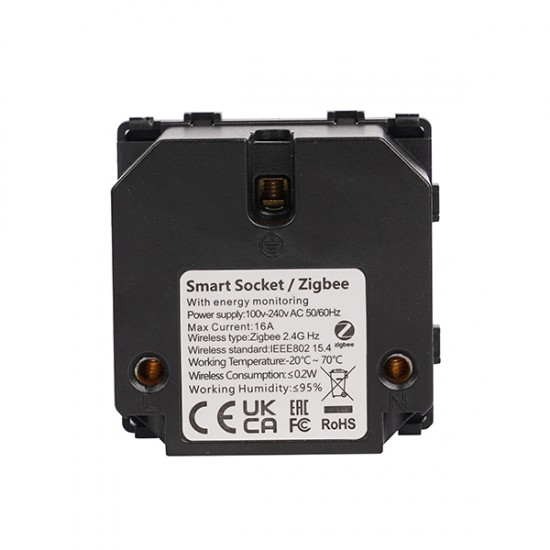 SMART ZIGBEE ΠΡΙΖΑ ΣΟΥΚΟ 16Α ΑΣΠΡΟ ΧΡΩΜΑ ΜΕ ΕΝΔΕΙΞΗ ΛΕΙΤΟΥΡΓΙΑΣ ΜΠΟΥΤΟΝ ON/OFF ΚΑΙ ΜΕΤΡΗΤΗ ΡΕΥΜΑΤΟΣ
