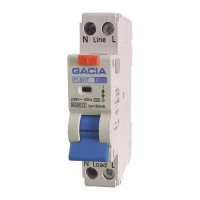 ΡΕΛΕ RCBO ΜΟΝΟΠΟΛΙΚΟ 25A 6KA 30mA 1+N B GACIA TYPE AC