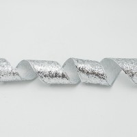 ΚΟΡΔΕΛΑ ME ΑΣΗΜΙ ΧΟΝΤΡΟΚΟΜΜΕΝΟ GLITTER, 6.30cm, 10M