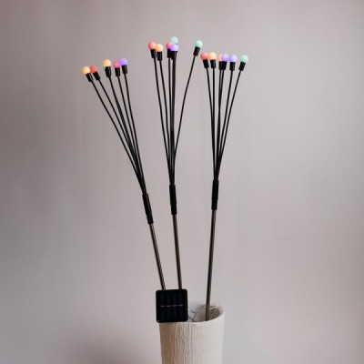 ΣΕΙΡΑ, 3 ΣΕΤ ΛΕΥΚΕΣ ΜΠΑΛΙΤΣΕΣ 75cm, Φ1.7cm, 6 ΚΛΑΔΙΑ ΑΝΑ ΣΕΤ, ΗΛΙΑΚΟ ΣΥΛΛΕΚΤΗ ΜΕ ΑΙΣΘΗΤΗΡΑ ΦΩΤΟΣ, 18 ΧΡΩΜΑΤΙΣΤΑ LED, ΠΡΟΕΚΤΑΣΗ ΠΑΡΟΧΗΣ 1m, IP44