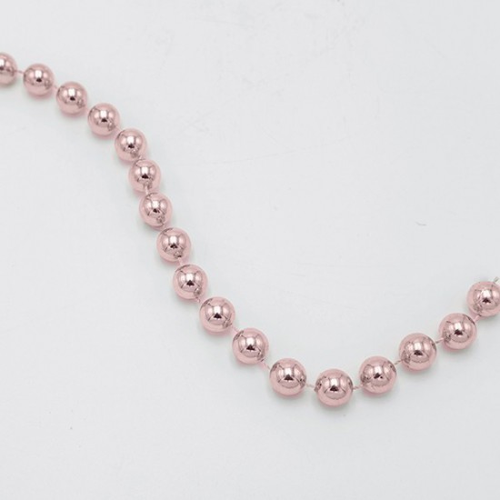 ΑΛΥΣΙΔΑ ΜΕ ΡΟΖ ΠΕΡΛΕΣ, 14mm, 270cm
