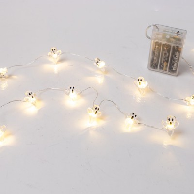ΣΕΙΡΑ, 20 MINI LED, ΦΑΝΤΑΣΜΑΤΑΚΙΑ, ΜΠΑΤΑΡΙΑΣ 3xAA, ΧΡΟΝΟΔΙΑΚΟΠΤΗ, ΑΣΗΜΙ ΧΑΛΚΙΝΟ ΚΑΛΩΔΙΟ, ΘΕΡΜΟ ΛΕΥΚΟ LED ΑΝΑ 10cm, ΠΡΟΕΚΤΑΣΗ ΠΑΡΟΧΗΣ 30cm, IP20
