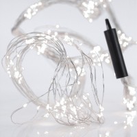 ΧΤΑΠΟΔΙ, 400 MINI LED, ΜΕΤΑΣΧΗΜΑΤΙΣΤΗ, ΑΣΗΜΙ ΧΑΛΚINO KAΛΩΔΙΟ, ΛΕΥΚΟ LED ANA 10cm (16 ΣΕΙΡΕΣ x 25 LED), ΠΡΟΕΚΤΑΣΗ ΠΑΡΟΧΗΣ 5m, ΙΡ44