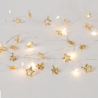 ΣΕΙΡΑ 20 MINI LED ΜΕ ΔΙΑΚΟΣΜΗΤΙΚΑ ΑΣΤΕΡΙΑ , ΜΠΑΤΑΡΙΑΣ 3ΧΑΑ, TIMER, ΘΕΡΜΟ ΛΕΥΚΟ LED, ΑΣΗΜΙ ΧΑΛΚΙΝΟ ΚΑΛΩΔΙΟ, ΠΡΟΕΚΤΑΣΗ ΠΑΡΟΧΗΣ 30cm, IP20