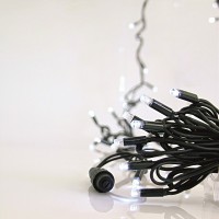 ΣΕΙΡΑ, 100 LED 5mm ΜΕ ΚΑΛΥΜΜΑ, 230V, 3 ΕΠΕΚΤΑΣΕΙΣ ΕΩΣ 9 ΣΕΤ, ΠΡΑΣΙΝΟ ΚΑΟΥΤΣΟΥΚ ΚΑΛΩΔΙΟ, 90 ΛΕΥΚA + 10 ΛΕΥΚΑ FLASH LED ANA 10cm, ΠΡΟΕΚΤΑΣΗ ΠΑΡΟΧΗΣ 1,5m, ΙΡ65