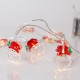 ΣΕΙΡΑ, 10 LED 5mm, ΠΛΑΣΤΙΚΟ ΑΓΙΟ ΒΑΣΙΛΗ, ΜΠΑΤΑΡΙΑΣ 3xAA, ΧΡΟΝΟΔΙΑΚΟΠΤΗ, ΔΙΑΦΑΝΟ PVC ΚΑΛΩΔΙΟ, ΘΕΡΜΟ ΛΕΥΚΟ LED ΑΝΑ 10cm, ΠΡΟΕΚΤΑΣΗ ΠΑΡΟΧΗΣ 30cm, IP20
