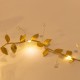 ΣΕΙΡΑ, 15 MINI LED, ΔΙΑΚΟΣΜΗΤΙΚΑ ΦΥΛΛΑ & ΠΕΡΛΕΣ, ΜΠΑΤΑΡΙΑΣ 3xΑΑ, ΧΡΟΝΟΔΙΑΚΟΠΤΗ, ΑΣΗΜΙ ΧΑΛΚΙΝΟ ΚΑΛΩΔΙΟ, ΘΕΡΜΟ ΛΕΥΚΟ LED ΑΝΑ 10cm, ΠΡΟΕΚΤΑΣΗ ΠΑΡΟΧΗΣ 30cm, IP20