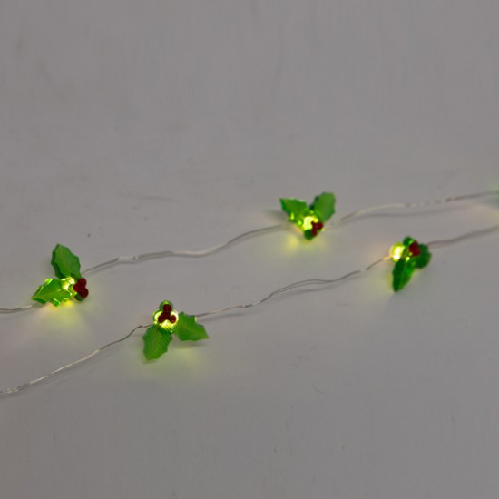 ΣΕΙΡΑ, 20 LED 3mm, ΔΙΑΚΟΣΜΗΤΙΚΑ ΑΚΡΥΛΙΚΑ ΓΚΙ, ΜΠΑΤΑΡΙΑΣ 3xΑΑ, ΧΡΟΝΟΔΙΑΚΟΠΤΗ, ΑΣΗΜΙ ΧΑΛΚΙΝΟ ΚΑΛΩΔΙΟ, ΘΕΡΜΟ ΛΕΥΚΟ LED ΑΝΑ 10cm, ΠΡΟΕΚΤΑΣΗ ΠΑΡΟΧΗΣ 30cm, IP20