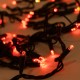 ΣΕΙΡΑ, 100 LED 5mm ΜΕ ΚΑΠΑΚΙ, 230V, 3 ΕΠΕΚΤΑΣΕΙΣ ΜΕΧΡΙ 9 ΣΕΤ, ΠΡΑΣΙΝΟ ΚΑΟΥΤΣΟΥΚ ΚΑΛΩΔΙΟ, 90 ΚΟΚΚΙΝΑ LED + 10 ΘΕΡΜΑ ΛΕΥΚΑ FLASH LED, ANA 10cm, ΠΡΟΕΚΤΑΣΗ ΠΑΡΟΧΗΣ 1,5m, IP65