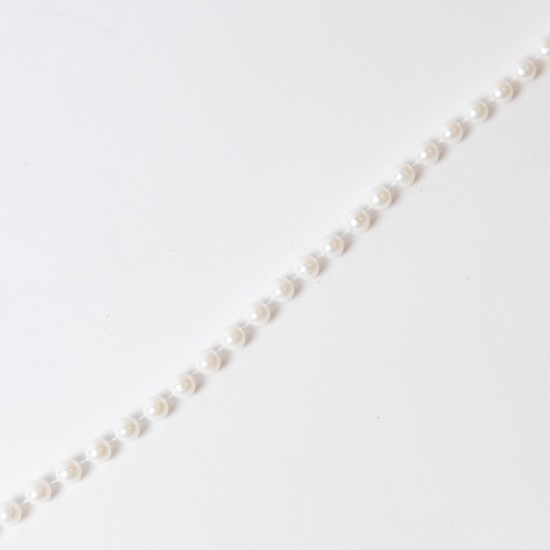 ΑΛΥΣΙΔΑ ΜΕ ΚΡΕΜ ΠΕΡΛΑ, 8mm, 1000cm