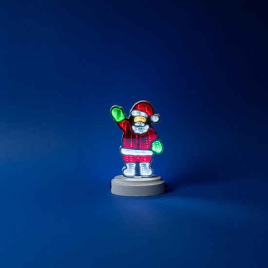 ΔΙΑΚΟΣΜΗΤΙΚΟ ΣΧΕΔΙΟ ΚΑΘΡΕΦΤΗΣ ΜΕ LED ΤΑΙΝΙΑ, 62 LED, ΑΓΙΟΣ ΒΑΣΙΛΗΣ 11x4.5x3cm, ΜΠΑΤΑΡΙΑΣ 3xAAA, ΧΡΩΜΑΤΙΣΤΟ LED, IP20