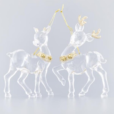 ΕΛΑΦΑΚΙΑ ΑΚΡΥΛΙΚΑ, ΜΕ ΧΡΥΣΟ GLITTER ΚΑΙ ΧΡΥΣΗ ΜΕΤΑΛΙΚΗ ΚΑΜΠΑΝΟΥΛΑ, 2 ΣΧΕΔΙΑ 10,2x0,7x12,7cm, ΤΙΜΗ ΑΝΑ ΤΜΧ