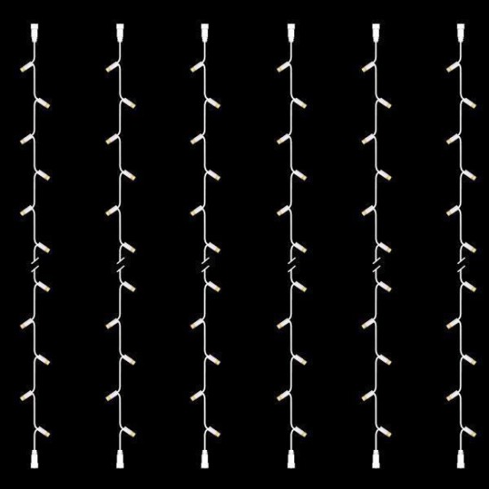 ΣΕΙΡΑ, DIY ΣΕΤ 6 ΤΜΧ, 30 LED, ΛΕΥΚΟ ΚΑΟΥΤΣΟΥΚ ΚΑΛΩΔΙΟ, 2 ΕΠΕΚΤΑΣΕΙΣ, ΘΕΡΜO ΛΕΥΚO LED ΑΝΑ 10cm, ΙΡ65