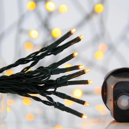 ΣΕΙΡΑ, 400 LED 3mm, 31V ΜΕΤΑΣΧΗΜΑΤΙΣΤΗ, 8 ΠΡΟΓΡΑΜΜΑΤΑ & ΜΝΗΜΗ, ΠΡΑΣΙΝΟ PVC ΚΑΛΩΔΙΟ, ΘΕΡΜΟ ΛΕΥΚΟ LED ΑΝΑ 5cm, ΠΡΟΕΚΤΑΣΗ ΠΑΡΟΧΗΣ 3m, ΙΡ44
