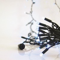 ΣΕΙΡΑ, 100 LED 5mm ΜΕ ΚΑΛΥΜΜΑ, 230V, 3 ΕΠΕΚΤΑΣΕΙΣ ΕΩΣ 9 ΣΕΤ, ΠΡΑΣΙΝΟ ΚΑΟΥΤΣΟΥΚ ΚΑΛΩΔΙΟ, 90 ΜΠΛΕ LED + 10 ΛΕΥΚΟ FLASH LED ANA 10cm, ΠΡΟΕΚΤΑΣΗ ΠΑΡΟΧΗΣ 1,5cm, ΙΡ65