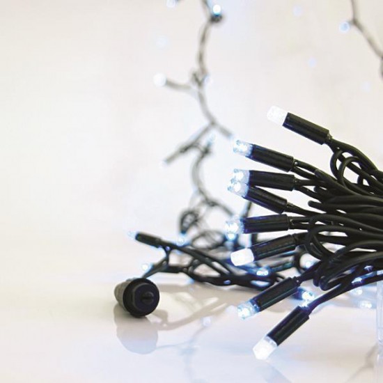 ΣΕΙΡΑ, 100 LED 5mm ΜΕ ΚΑΛΥΜΜΑ, 230V, 3 ΕΠΕΚΤΑΣΕΙΣ ΕΩΣ 9 ΣΕΤ, ΠΡΑΣΙΝΟ ΚΑΟΥΤΣΟΥΚ ΚΑΛΩΔΙΟ, 90 ΜΠΛΕ LED + 10 ΛΕΥΚΟ FLASH LED ANA 10cm, ΠΡΟΕΚΤΑΣΗ ΠΑΡΟΧΗΣ 1,5cm, ΙΡ65