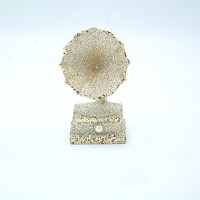 ΑΚΡΥΛΙΚΟ ΣΤΟΛΙΔΙ, ΓΡΑΜΜΟΦΩΝΟ, ΣΑΜΠΑΝΙ GLITTER, 5.3x5.3x10.6cm