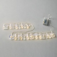 ΣΕΙΡΑ, 14 LED 5mm, 'MERRY CHRISTMAS', ΔΙΑΦΑΝΑ ΓΡΑΜΜΑΤΑ, ΜΠΑΤΑΡΙΑΣ 2xAA, TIMER,  ΔΙΑΦΑΝΟ PVC ΚΑΛΩΔΙΟ, ΘΕΡΜΟ ΛΕΥΚΟ LED, ΑΝΑ 8cm, ΠΡΟΕΚΤΑΣΗ ΠΑΡΟΧΗΣ 30cm, IP20