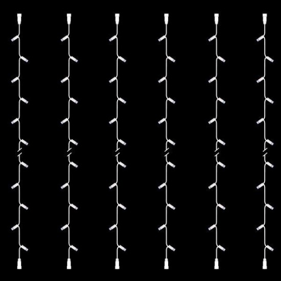 ΣΕΙΡΑ, DIY ΣΕΤ 6 ΤΜΧ, 20 LED, 2 ΕΠΕΚΤΑΣΕΙΣ, ΛΕΥΚΟ ΚΑΟΥΤΣΟΥΚ ΚΑΛΩΔΙΟ, ΛΕΥΚΟ LED ΑΝΑ 10cm, ΙΡ65