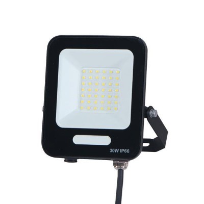 ΠΡΟΒΟΛΕΑΣ LED SMD 30W ΜΑΥΡΟΣ IP66 4000K PLUS