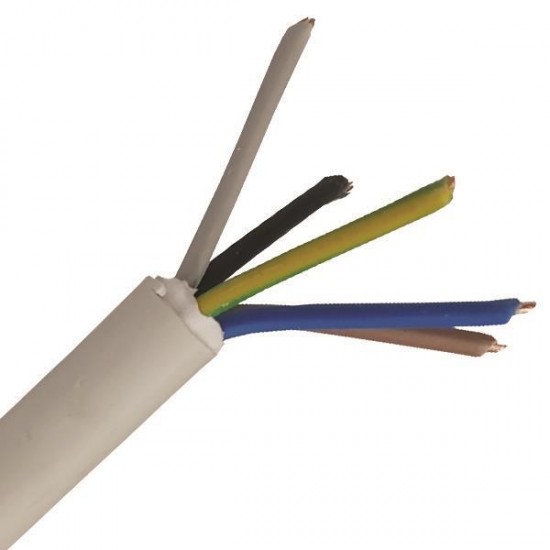 ΚΑΛΩΔΙΟ NYΜ A05VV-U 5Χ2.5mm² ΛΕΥΚΟ(100m/roll)