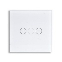 ΓΥΑΛΙΝΟ ΠΑΝΕΛ DIMMER ΑΦΗΣ ΑΣΠΡΟ ΧΡΩΜΑ