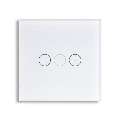 ΓΥΑΛΙΝΟ ΠΑΝΕΛ DIMMER ΑΦΗΣ ΑΣΠΡΟ ΧΡΩΜΑ