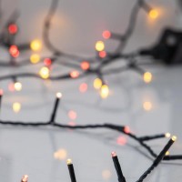ΣΕΙΡΑ, 240 LED 3mm, 31V ΜΕΤΑΣΧΗΜΑΤΙΣΤΗ, 8 ΠΡΟΓΡΑΜΜΑΤΑ & ΜΝΗΜΗ, ΠΡΑΣΙΝΟ PVC ΚΑΛΩΔΙΟ, ΚΟΚΚΙΝΟ & ΘΕΡΜΟ ΛΕΥΚΟ LED(ΑΝΑ ΈΝΑ), ΑΝΑ 5cm, ΠΡΟΕΚΤΑΣΗ ΠΑΡΟΧΗΣ 3m, IP44