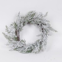 ΣΤΕΦΑΝΙ, ΧΙΟΝΙΣΜΕΝΟ, ΜΕ ΚΛΑΔΙ ΕΛΑΤΟΥ, 45cm