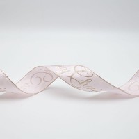 ΚΟΡΔΕΛΑ ΡΟΖ ΣΑΤΕΝ ΜΕ GLITTER MERRY CHRISTMAS, 914x6.3cm