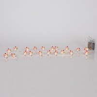 ΣΕΙΡΑ, 20 MINI LED, ΧΙΟΝΑΝΘΡΩΠΟΣ, ΜΠΑΤΑΡΙΑΣ 3xAA, ΧΡΟΝΟΔΙΑΚΟΠΤΗ, ΑΣΗΜΙ ΧΑΛΚΙΝΟ ΚΑΛΩΔΙΟ, ΘΕΡΜΟ ΛΕΥΚΟ LED ΑΝΑ 10cm, ΠΡΟΕΚΤΑΣΗ ΠΑΡΟΧΗΣ 30cm, IP20